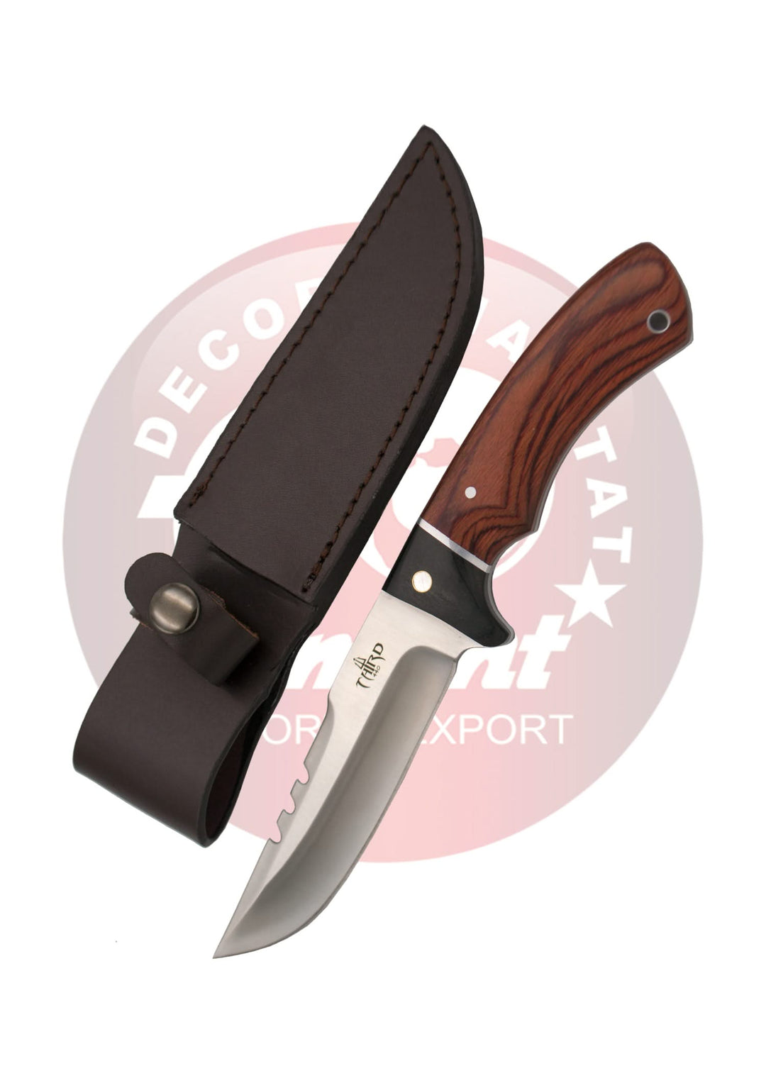 Third Couteau de chasse avec manche en Pakka -
