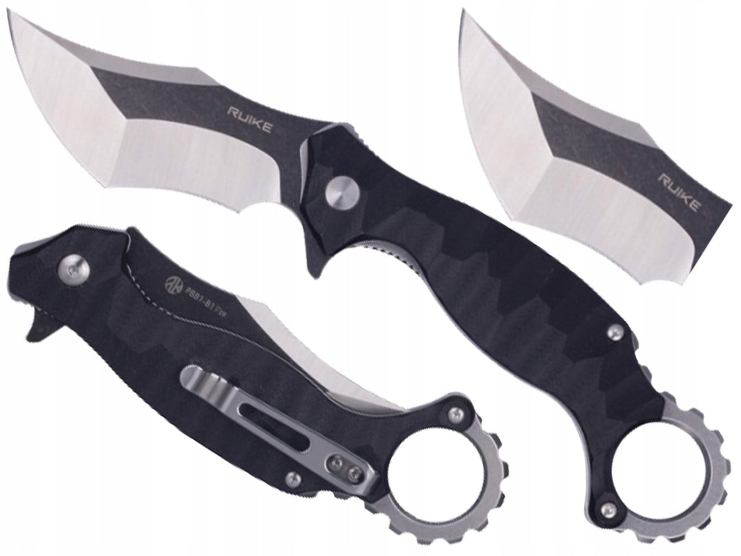 Ruike P881-B1 Karambit lame acier 14C28N manche G10 -