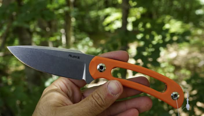 Ruike F815J Hornet Orange - Couteau Fixe 190mm -