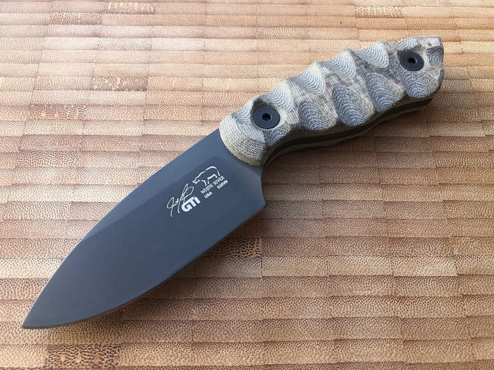 White River GTI 3, Black/ Olive Micarta, Black -