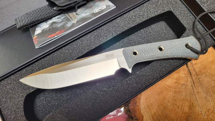 Trc Apocalypse Elmax Satin Black Canvas Micarta Kydex -