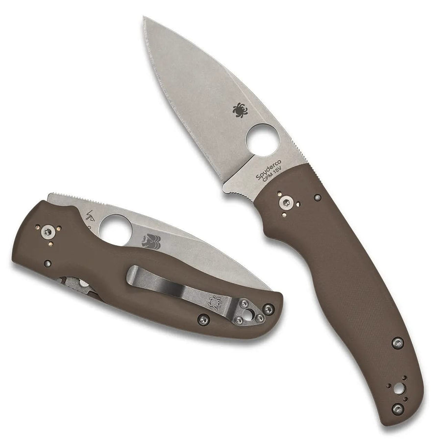 Spyderco C229GPBN15V Shaman G10 Marron Sprint Run -