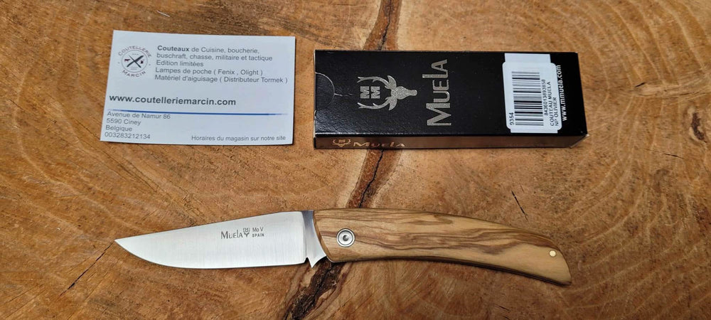 Muela Couteau pliant bois d'olivier -