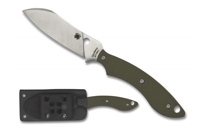 Spyderco FB50GPOD Stok Drop Point, OD Green G-10 -