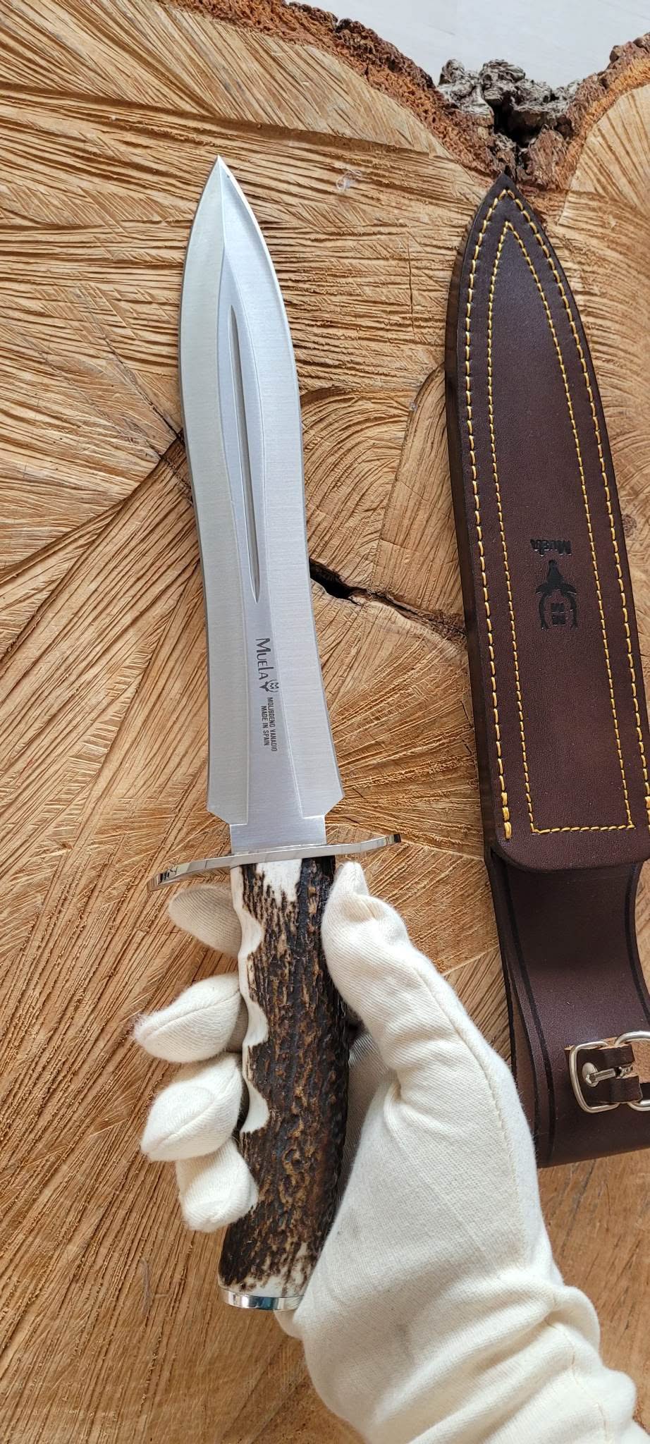 Muela BW24A Dague bois de cerf , lame de 24 cm -