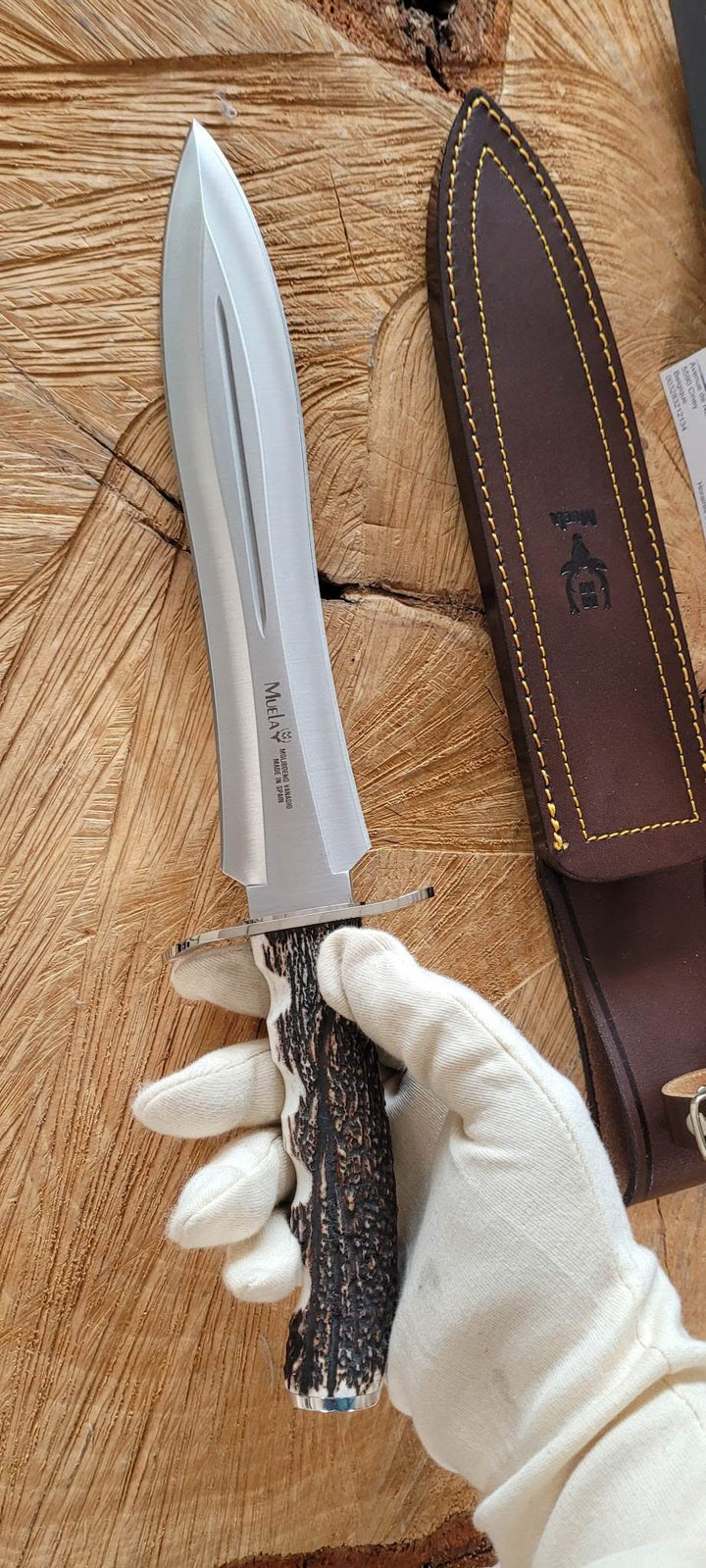 Muela BW24A Dague bois de cerf , lame de 24 cm -