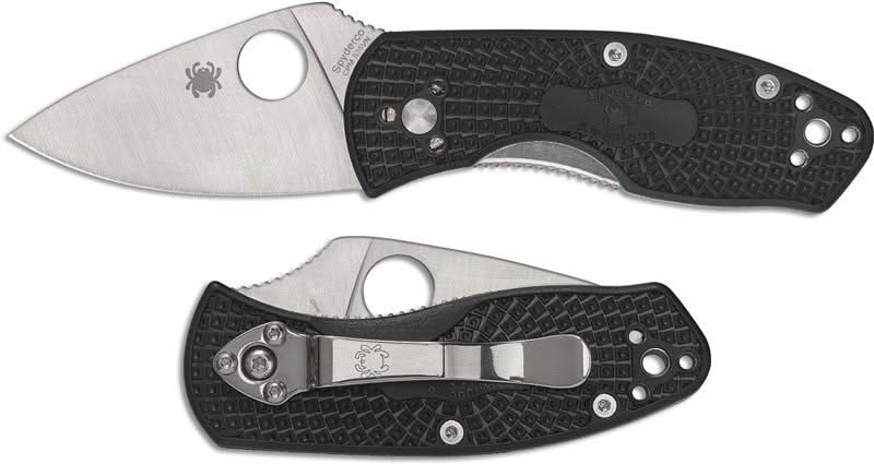 Spyderco Ambitious Lightweight C148PBK, couteau de poche -