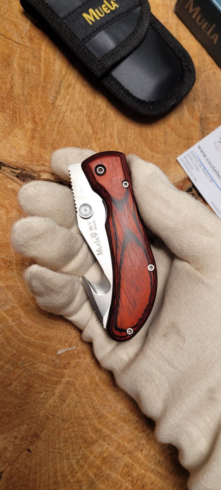 Muela SW8R Couteau pliant à éviscerer -