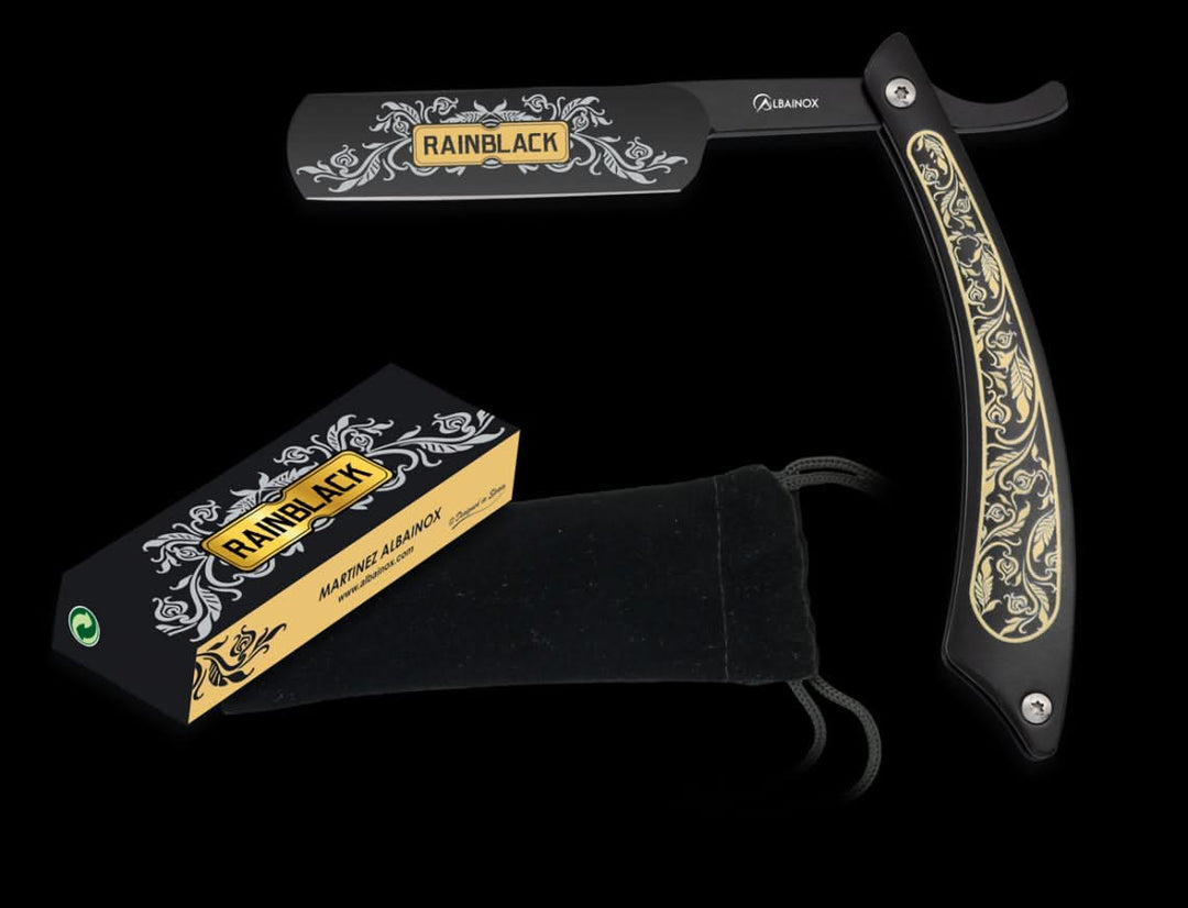 Albainox Couteau rasoir Rainblack -