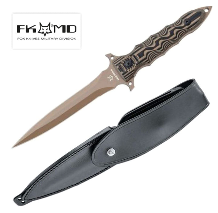 Fox FX-508 Modras Bronze/Noir , Dague de combat , defense -