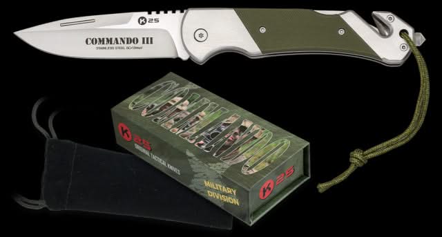 Albainox , Couteau pliant de survie , sauvetage -