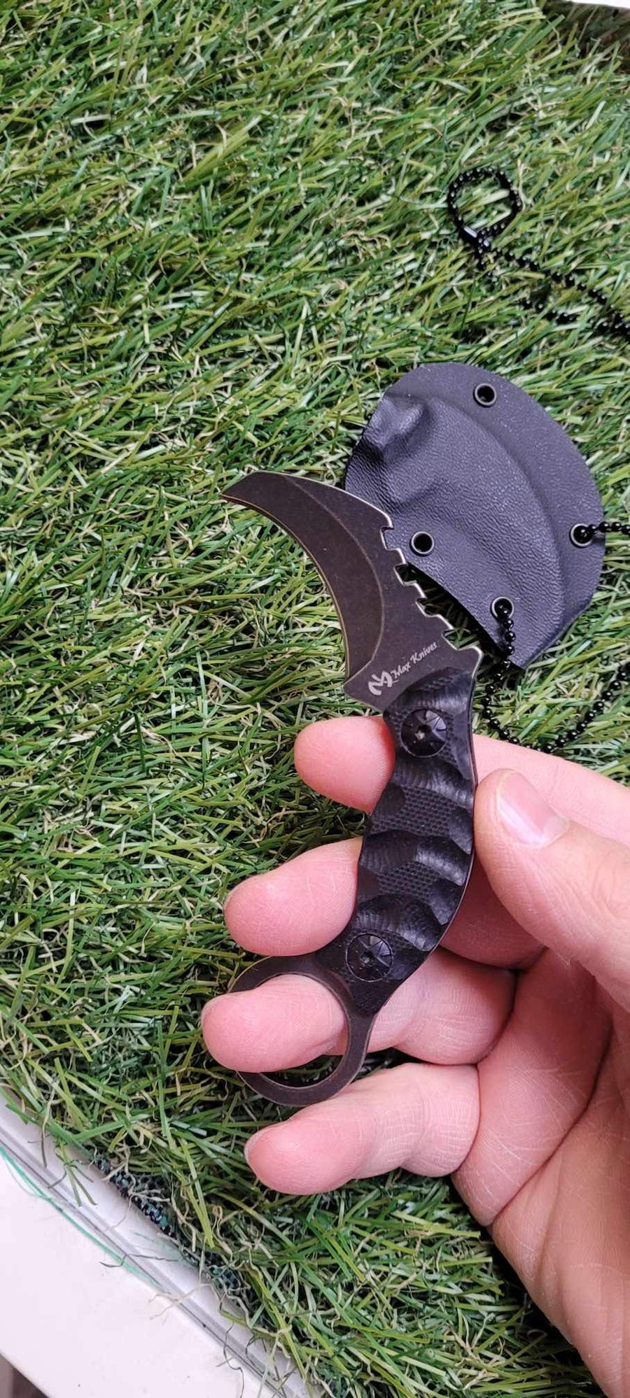 Max Knives MK 504 - MINI DAGGER finition stone washed -