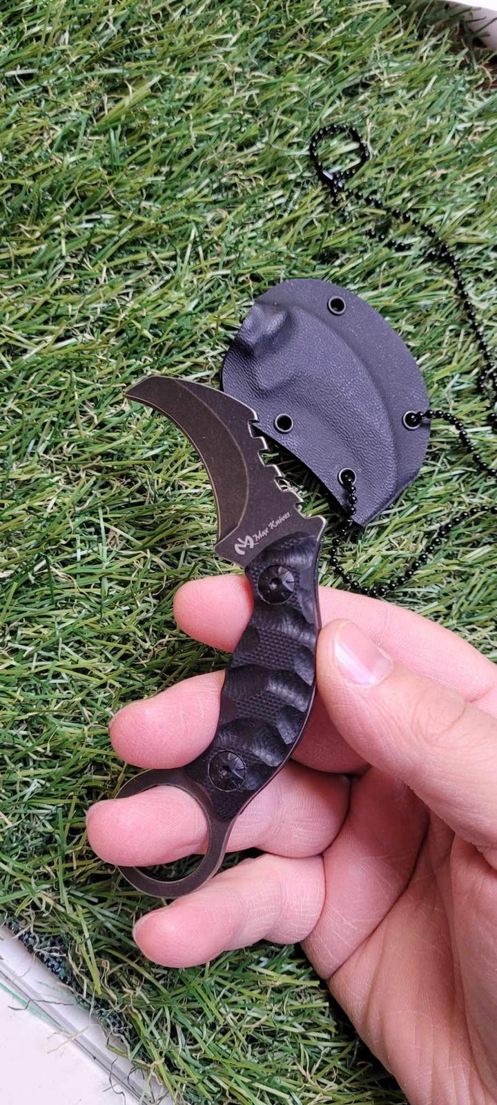 Max Knives MK 504 - MINI DAGGER finition stone washed -