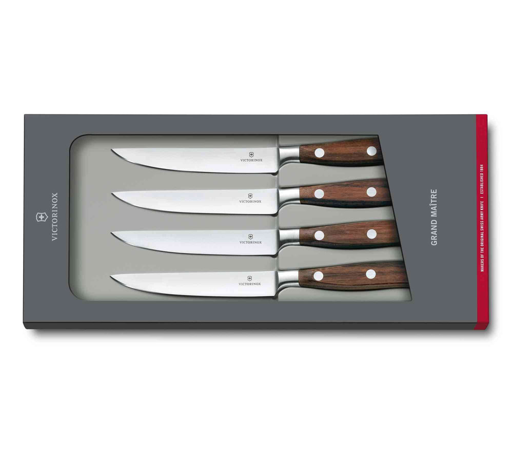 Victorinox 7.7240.4 Grand Maître Set couteaux à steak 12cm 4 pieces -