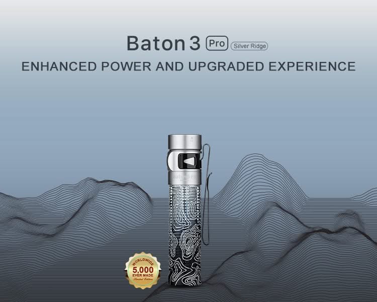Olight Baton 3 Silver Ridge -
