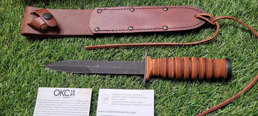 Ontario 8155 MARK 3 Trench Knife Dague de la seconde guerre Mondiale -