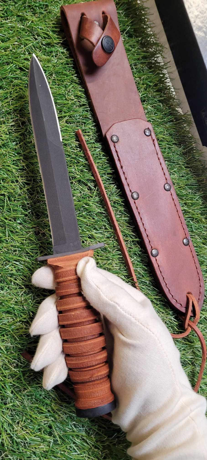 Ontario 8155 MARK 3 Trench Knife Dague de la seconde guerre Mondiale -