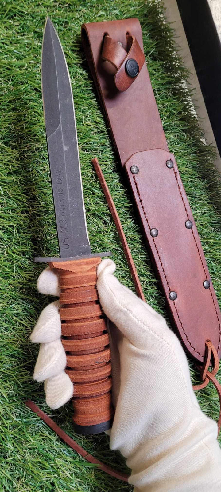 Ontario 8155 MARK 3 Trench Knife Dague de la seconde guerre Mondiale -