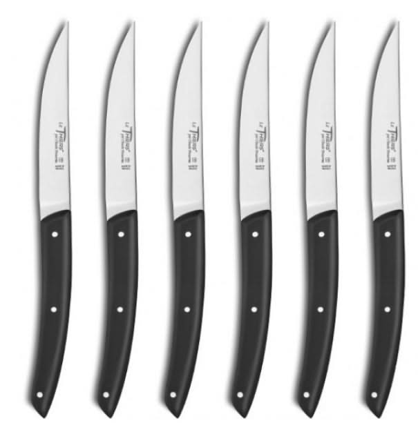 Coffret hêtre 6 couteaux à steak Le Thiers® manche bakélite -