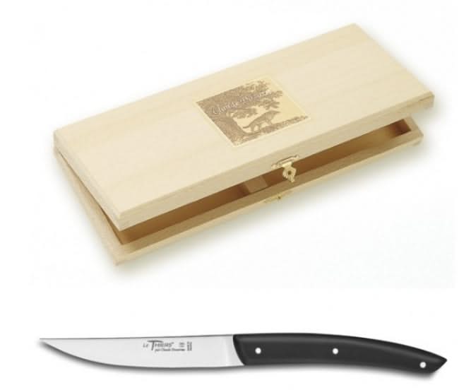 Coffret hêtre 6 couteaux à steak Le Thiers® manche bakélite -