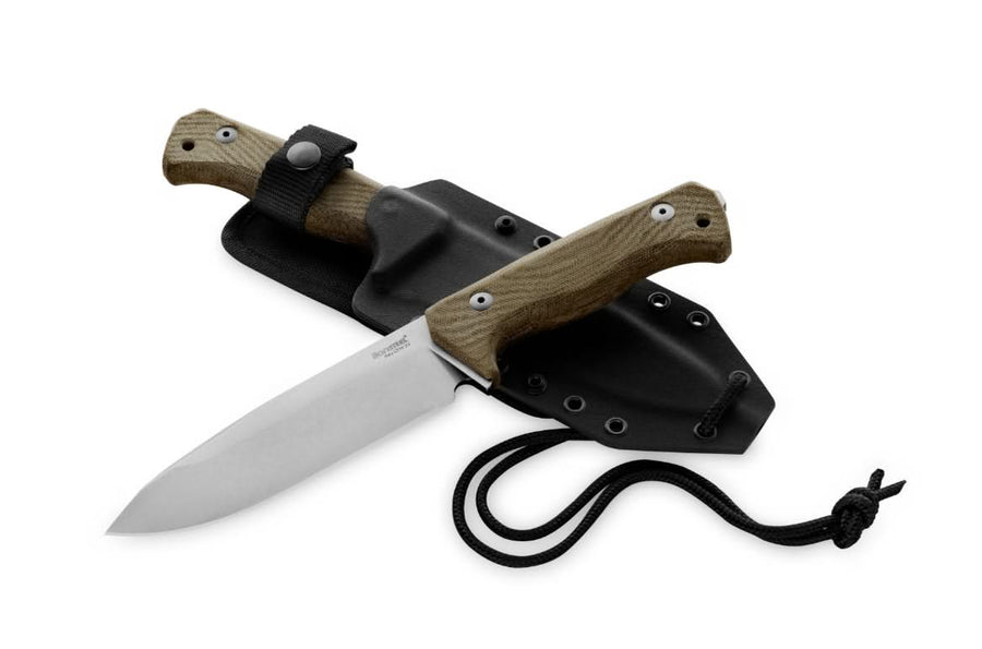 Lionsteel T6 3V CVG Green Canvas / Stonewash Blade -