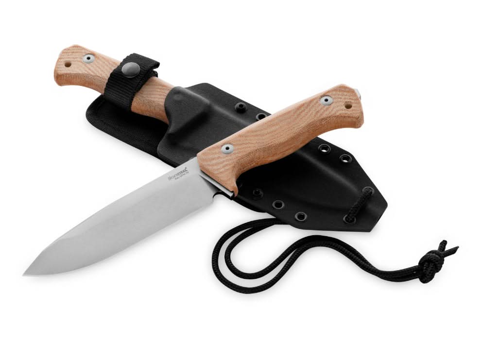 Lionsteel T6 3V CVN - T6 Natural Canvas / Stonewash Blade -