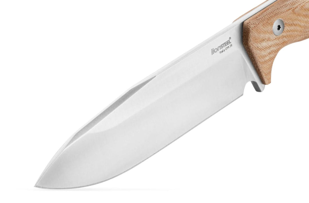 Lionsteel T6 3V CVN - T6 Natural Canvas / Stonewash Blade -
