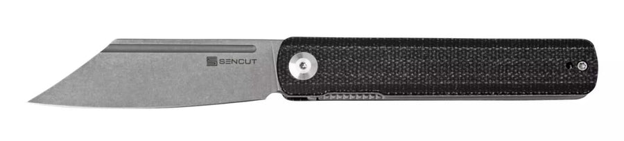 SENCUT Bronte SA08A Stonewashed, Black micarta, couteau de poche -