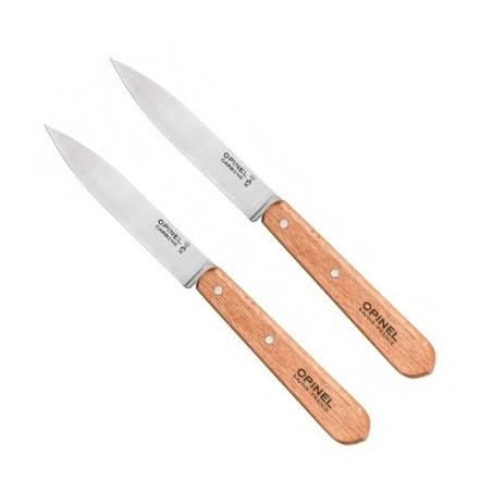 Opinel Boite de 2 Couteaux d'Office N°102 Carbone -