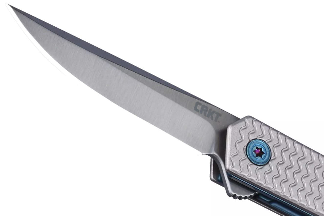 CRKT 7081 CEO Microflipper, Drop Point couteau de poche, Richard Rogers design -