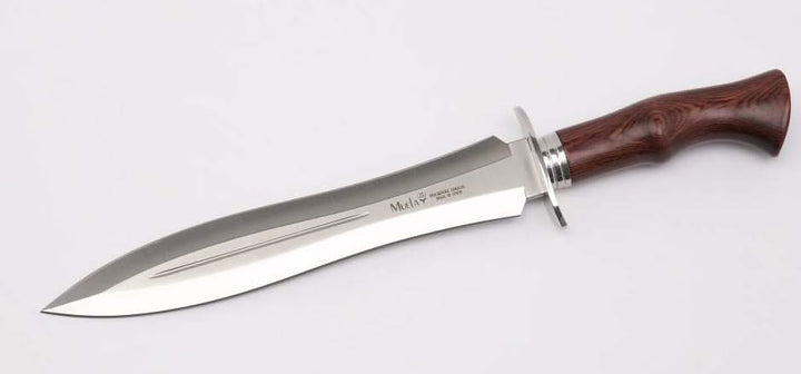 Muela Agarre Couteau de chasse - manche en bois de corail pressé, lame 24,5 cm -