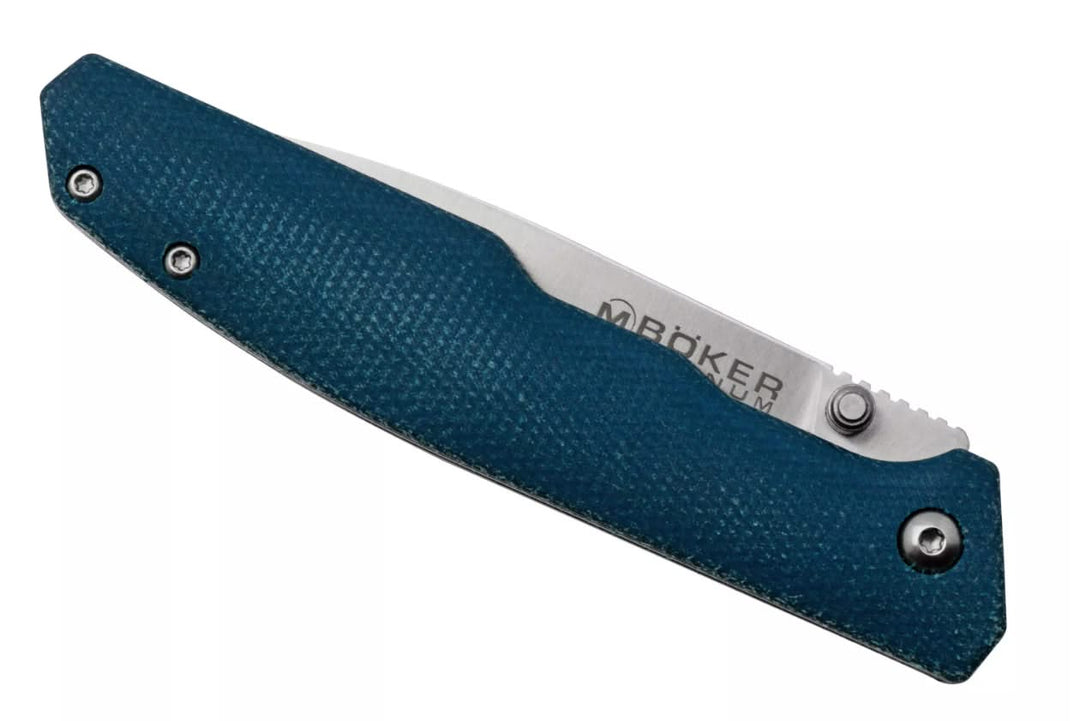 Böker Magnum 01SC714 couteau de poche Deep Blue Canvas -