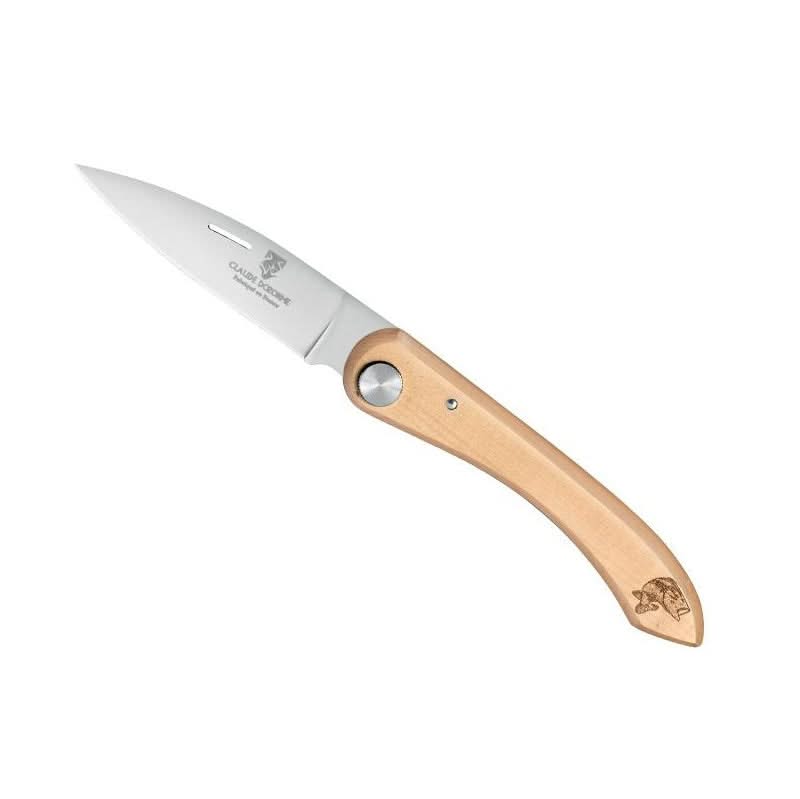 Claude Dozorme 4929BT Couteau Capucin Buis Décor Truite -