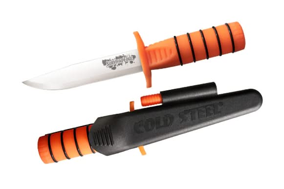 ColdSteel 80PH Couteau à lame fixe survival Edge Orange -