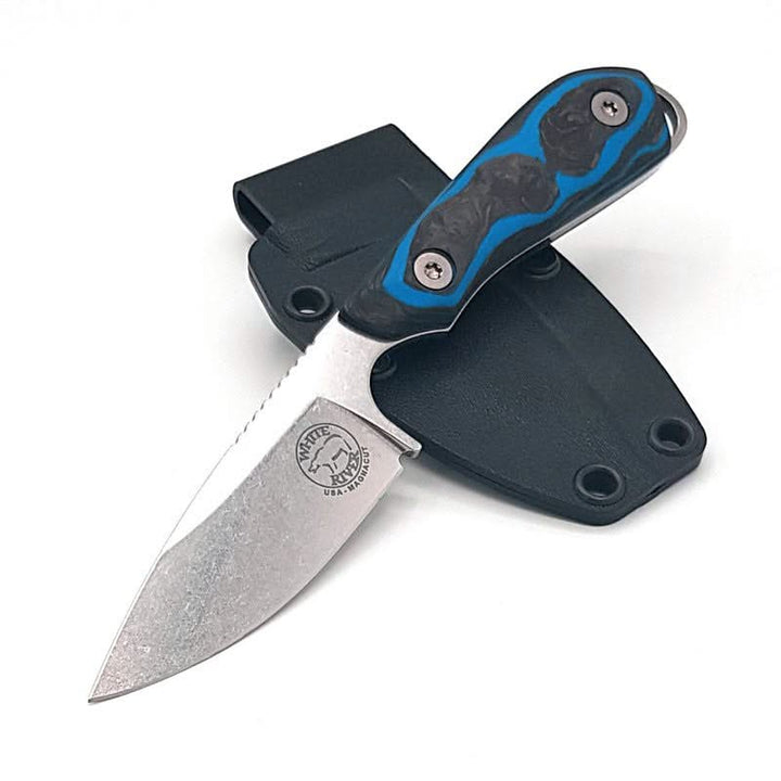 White River M1 Marbled CF/ Bleu G10, Limited 2023 Magnacut -