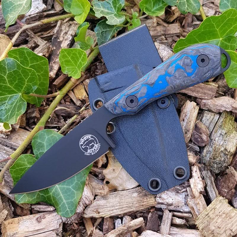 White River M1 Marbled CF/ Bleu G10, Limited 2023 Magnacut -