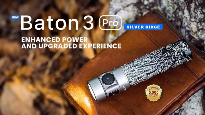 Olight Baton 3 Silver Ridge Edition limitée -