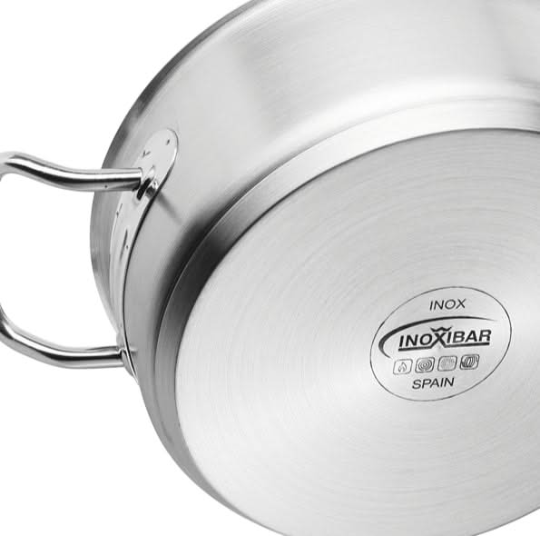 Inoxibar 65666 Sauteuse traiteur avec couvercle -