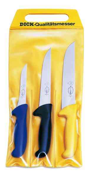 Dick ErgoGrip 8257000 Ensemble de couteaux 3 pcs -