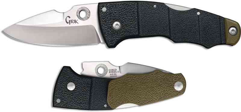 Cold Steel 28E Grik Couteau pliant AUS-8 Black GFN -