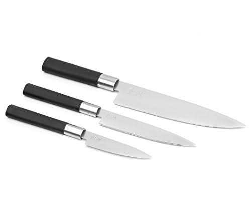 Kai 67S300P Wasabi Black Coffret 3 Couteaux : Office , universel et chef -