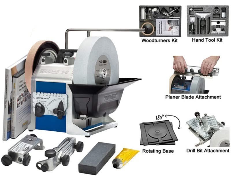 Tormek T8 + TNT708 + HTK706 + DBS22 + SVH320 + RB180 -