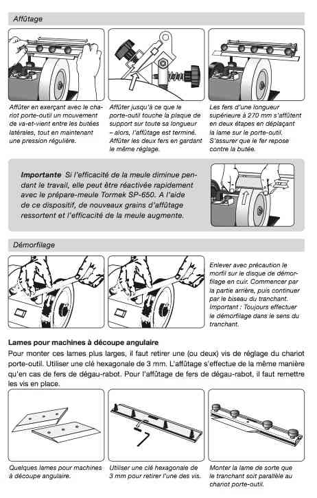 Tormek SVH-320 Dipositif  pour fers de degeau-rabot -