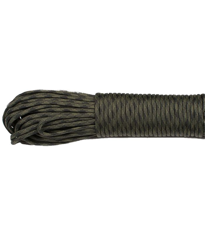 black cord 5 metros Cuerda paracord 4 mm tipo III 550 negra 