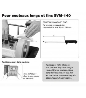 Tormek SVM140 Dispositif pour couteaux longs et fins - 