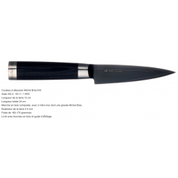 Couteau d'office désosseur Michel Bras Kai N°8 BK-0016 ( BK0016 ) Lame de 12 cm - 