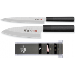 Pack Couteaux Japonais Kai Seki Magoroku Hekiju AK-5077 ( AK5077 ) + AK-5073 ( AK5073 ) + AP-0162 ( AP0162 ) - 