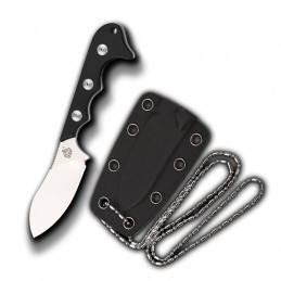 Couteau fixe Neck Knife QSP QS125-A ( QS125A ) Black -