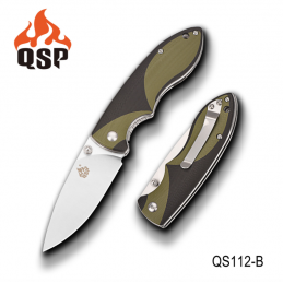 Couteau pliant QSP QS-112 ( QS112 ) Piglet vert - 