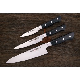 Samura PRO-S SP-0220 Couteau chef + trancheur + universel AUS-8 - 